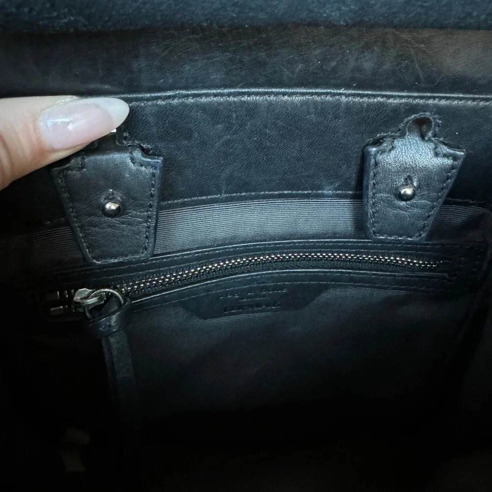 rag & bone Black Leather Backpack